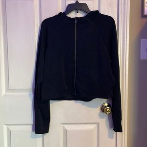 Gilly hicks cropped athletic zip up